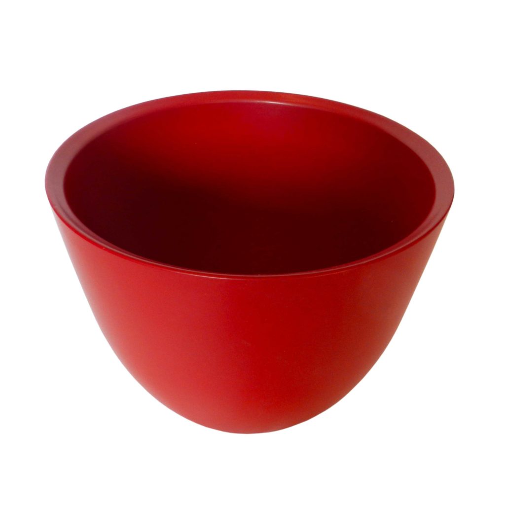 Vaso in ceramica rosso opaco - h 25 cm - 2 pezzi, shop online vasi piante e  fiori