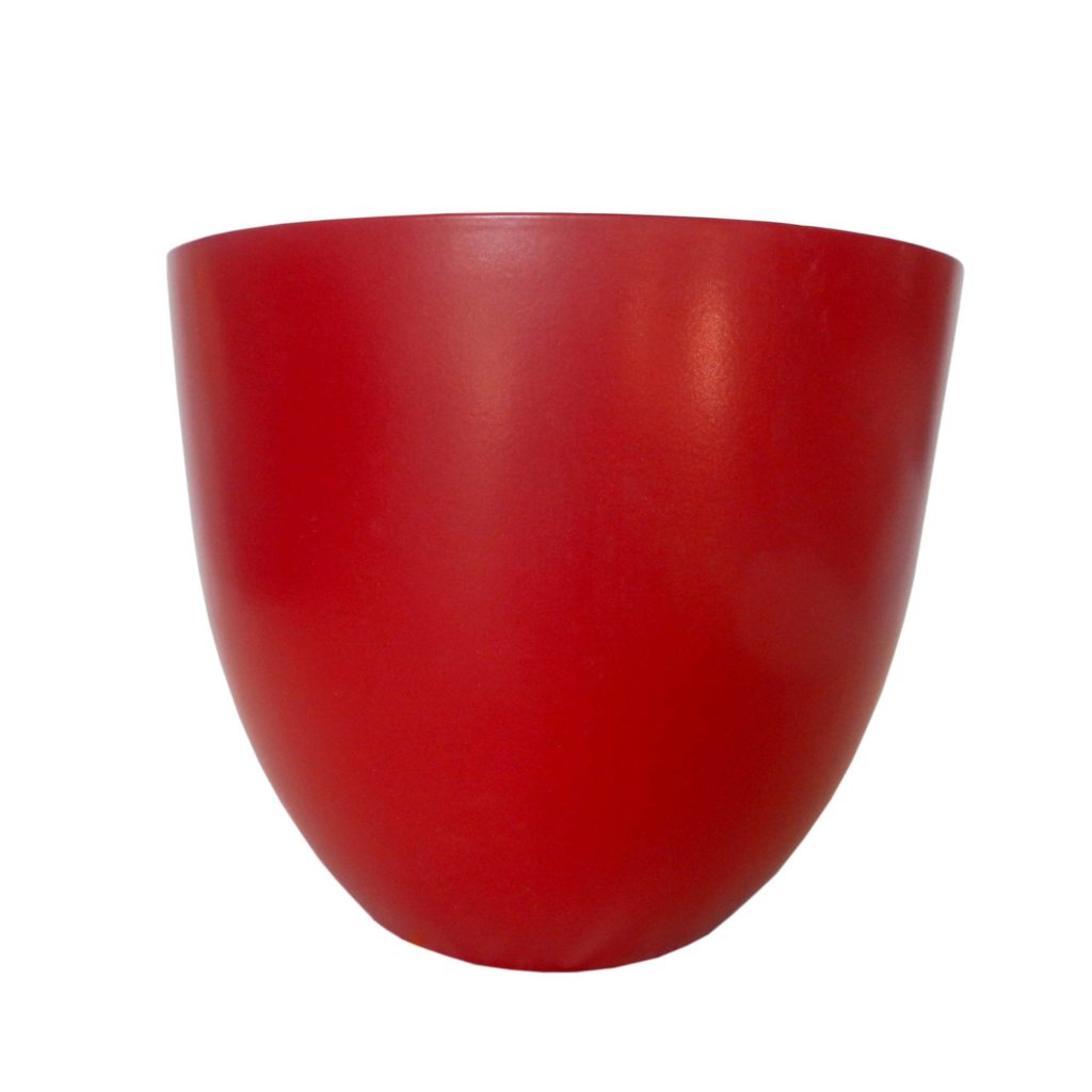 Vaso in ceramica rosso scuro - h 22 cm - 2 pezzi, shop online vasi piante e  fiori