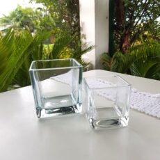 vaso vetro a cubo