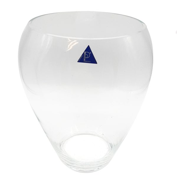 Vaso in vetro bombato - h 30 cm