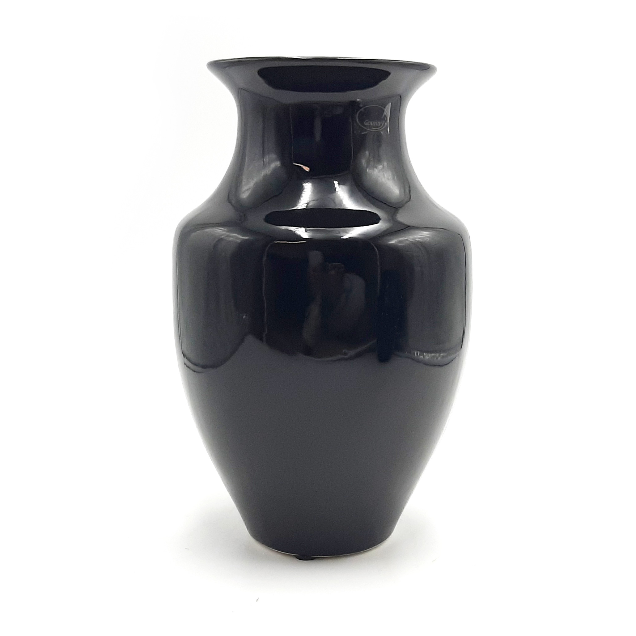 Vaso in ceramica nero elegante - 2 misure, shop online vasi piante e fiori