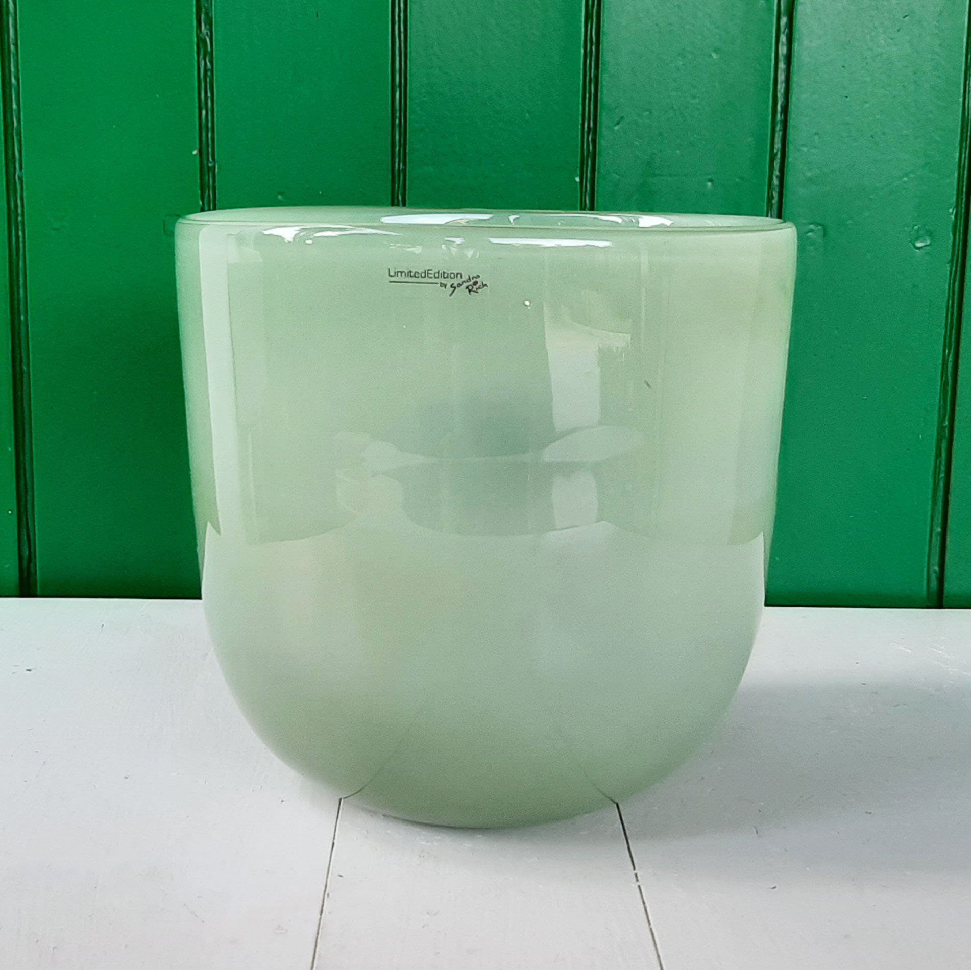 Base Rotonda in Vetro Sandra Rich, negozio online vasi vetro