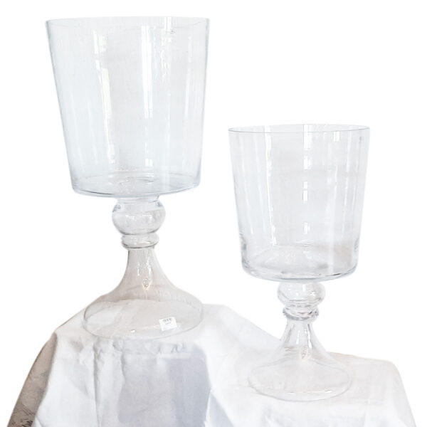 Vaso coppa grande in vetro - misure assortite